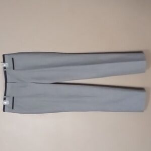 Larry Levine Gray Trousers with Black Accents